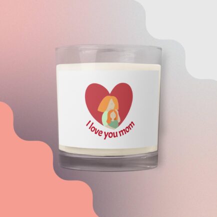 Glass jar soy wax candle Mother's Day special